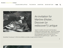 Tablet Screenshot of lartigue.org